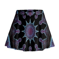 Framed Mandala Mini Flare Skirt by MRNStudios