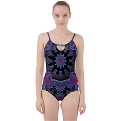 Framed Mandala Cut Out Top Tankini Set by MRNStudios