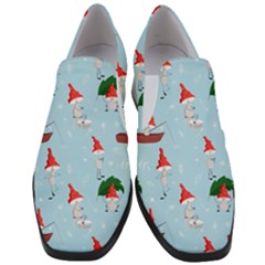 Funny Mushrooms Go About Their Business Women Slip On Heel Loafers by SychEva