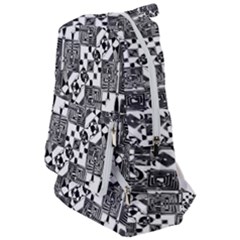 Black And White Geometric Print Travelers  Backpack by dflcprintsclothing