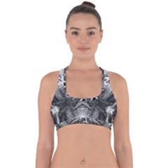 Boho Biohazard Cross Back Hipster Bikini Top  by MRNStudios