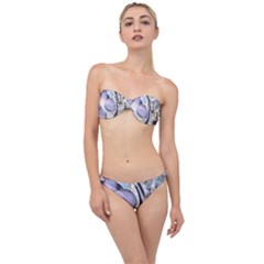 Landslide Baby Blue Classic Bandeau Bikini Set by MRNStudios