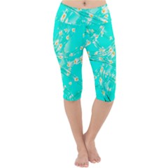 Pop Art Neuro Light Lightweight Velour Cropped Yoga Leggings by essentialimage365