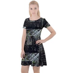 Brakkett Cap Sleeve Velour Dress  by MRNStudios