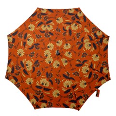 Folk Flowers Pattern  Hook Handle Umbrellas (medium) by Eskimos