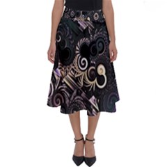 Whirligig Perfect Length Midi Skirt by MRNStudios
