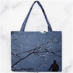 Full Moon Landscape Scene Illustration Mini Tote Bag by dflcprintsclothing