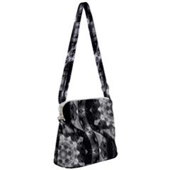 Gemini Mandala Zipper Messenger Bag by MRNStudios
