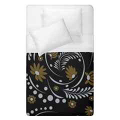 Folk Flowers Pattern Duvet Cover (single Size) by Eskimos