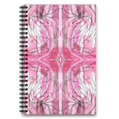 Magenta Marbling Symmetry 5 5  X 8 5  Notebook by kaleidomarblingart