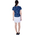 Dark Blue Stars Women s Sports Top View2