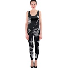 Dark Stars And Planets One Piece Catsuit by AnkouArts