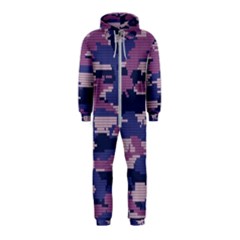 Abstract Purple Camo Hooded Jumpsuit (kids) by AnkouArts