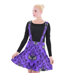 Friggin Bats Pattern Suspender Skater Skirt by NerdySparkleGoth