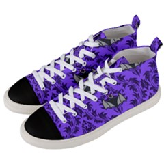 Friggin Bats Pattern Men s Mid-top Canvas Sneakers by NerdySparkleGoth