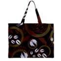 Folk flowers pattern Floral surface design Zipper Mini Tote Bag View2