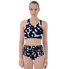 Camouflage Bleu Racer Back Bikini Set by kcreatif