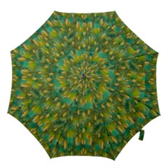 Love To The Flowers And Colors In A Beautiful Habitat Hook Handle Umbrellas (large) by pepitasart