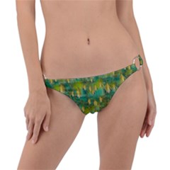 Love To The Flowers And Colors In A Beautiful Habitat Ring Detail Bikini Bottom by pepitasart