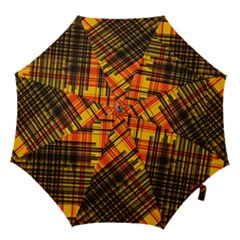 Root Humanity Orange Yellow And Black Hook Handle Umbrellas (large) by WetdryvacsLair