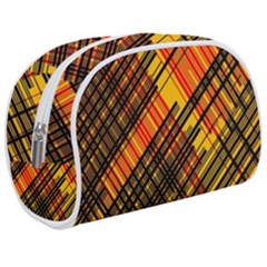 Root Humanity Orange Yellow And Black Make Up Case (medium) by WetdryvacsLair