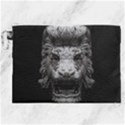 Creepy Lion Head Sculpture Artwork 2 Canvas Cosmetic Bag (XXL) View1
