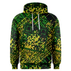 Root Humanity Bar And Qr Code Green And Yellow Doom Men s Overhead Hoodie by WetdryvacsLair