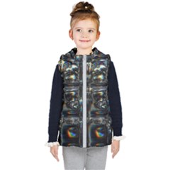 Power Up Kids  Hooded Puffer Vest by MRNStudios