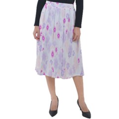 Flower Bomb 5 Classic Velour Midi Skirt  by PatternFactory