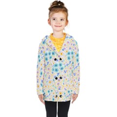 Flower Bomb 2 Kids  Double Breasted Button Coat by PatternFactory