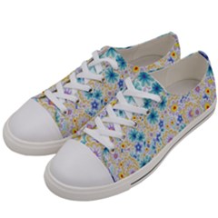 Flower Bomb 2 Women s Low Top Canvas Sneakers by PatternFactory