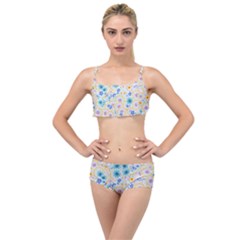 Flower Bomb 2 Layered Top Bikini Set by PatternFactory
