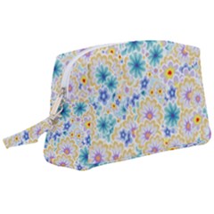 Flower Bomb 2 Wristlet Pouch Bag (large) by PatternFactory
