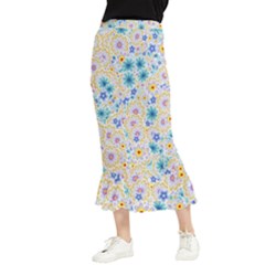 Flower Bomb 2 Maxi Fishtail Chiffon Skirt by PatternFactory