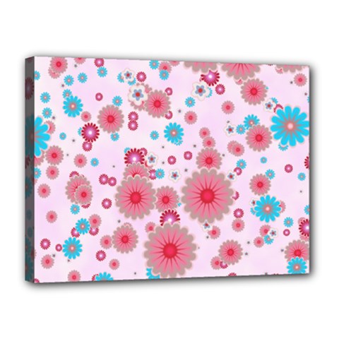 Flower Bomb 11 Canvas 16  X 12  (stretched) by PatternFactory