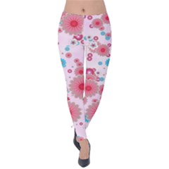 Flower Bomb 11 Velvet Leggings by PatternFactory