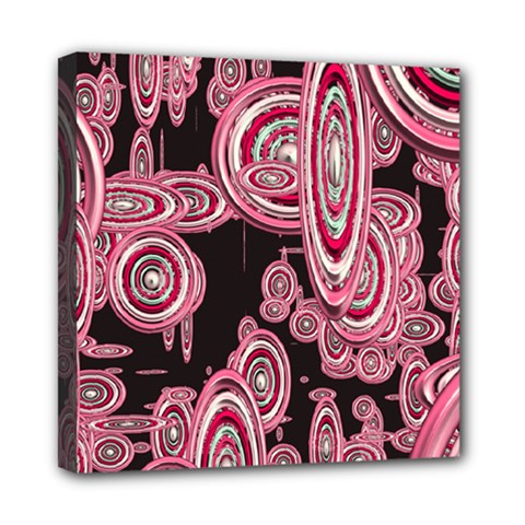 Concentric Circles C Mini Canvas 8  X 8  (stretched) by PatternFactory