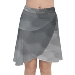 Wonderful Gradient Shades 2 Chiffon Wrap Front Skirt by PatternFactory