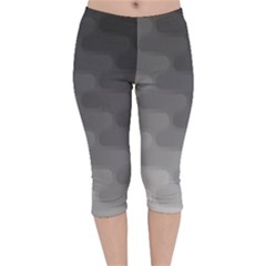 Wonderful Gradient Shades 2 Velvet Capri Leggings  by PatternFactory