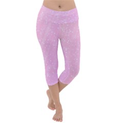 Jubilee Pink Lightweight Velour Capri Yoga Leggings by PatternFactory