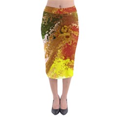 Fraction Space 3 Midi Pencil Skirt by PatternFactory