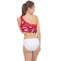 Folk flowers pattern  Spliced Up Bikini Top  View2