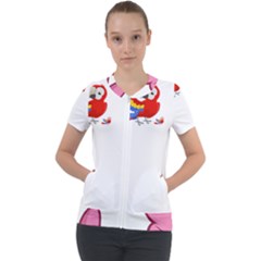Untitled Design (5) Photo 1607517624237 Short Sleeve Zip Up Jacket by Basab896