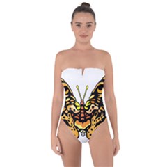 Bigcat Butterfly Tie Back One Piece Swimsuit by IIPhotographyAndDesigns