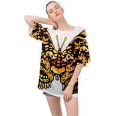 Bigcat Butterfly Oversized Chiffon Top by IIPhotographyAndDesigns