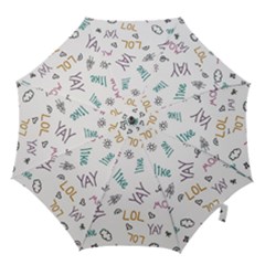 Doodle Pattern Hook Handle Umbrellas (medium) by Sapixe