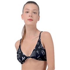 Knowledge-drawing-education-science Knot Up Bikini Top by Sapixe