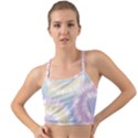 Tie Dye Pattern Colorful Design Mini Tank Bikini Top View1