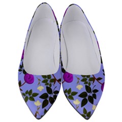 Purple Flower On Lilac Women s Low Heels by Daria3107