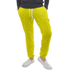 Soft Pattern Yellow Men s Jogger Sweatpants by PatternFactory